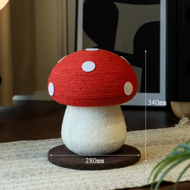 Cat Climbing Frame Mushroom Sisal Cat Scratch Board No Dandruff