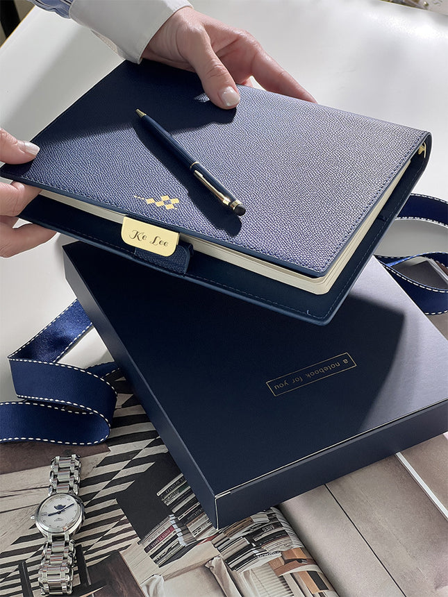 Gift Box With Pen And Loose-leaf Notebook Set