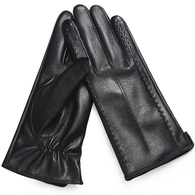 Women's Fashionable Personalized New Genuine Leather Gloves