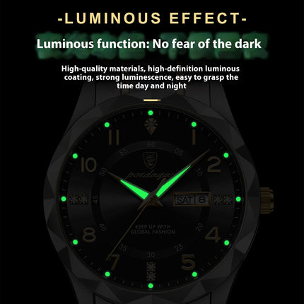 Men's Luxury Waterproof Luminous Quartz Watch