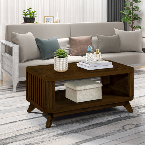 Reghoekige Hout Koffietafel