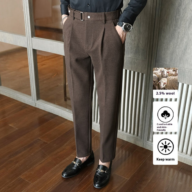 Suit Pants New Men's Thickened Casual Suit Pants