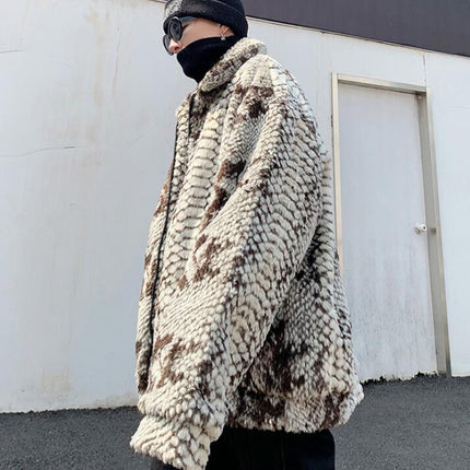 Fashion Simple Plus Velvet Thick Lamb Wool Coat