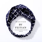 Navy blue lattice