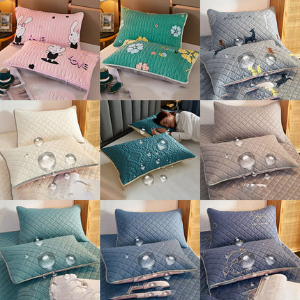 Pair Pack Waterproof Head Oil Resistant Latex Pillow Protectors