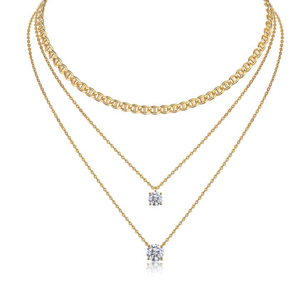 2-carat High-quality Morganite Gemstone-laden Luxurious And Fashionable Minimalist Trend Jewelry Silver Pendant Necklace With Collar Chain, S925 Silver Electroplated With Platinum