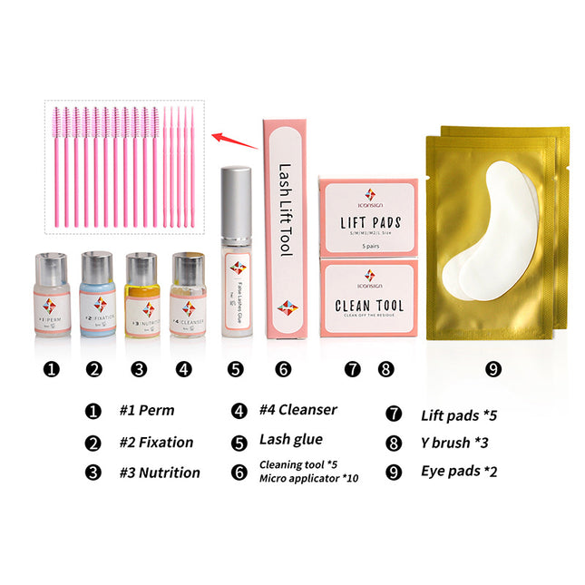 Upgrade Weergawe Lash Lift Kit ICONSIGN Krulwimper Lig Perm Wimpers Oë Grimeer Hulpmiddels