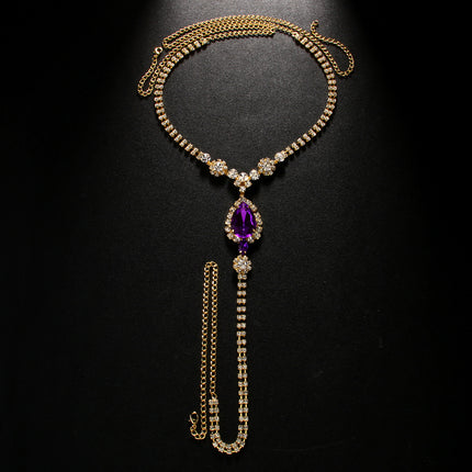 Pers Diamant Druppel Onderbroekketting Nagklub Sexy