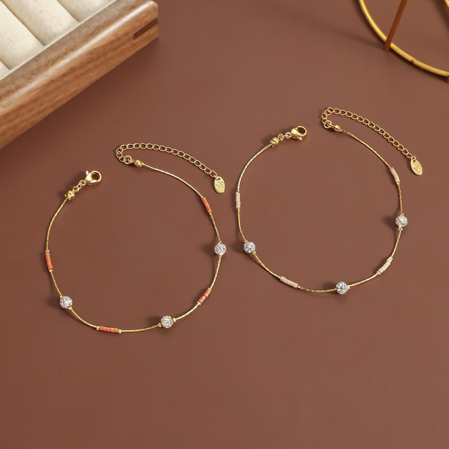 Bead Fashion Personality Stainless Steel Anklets