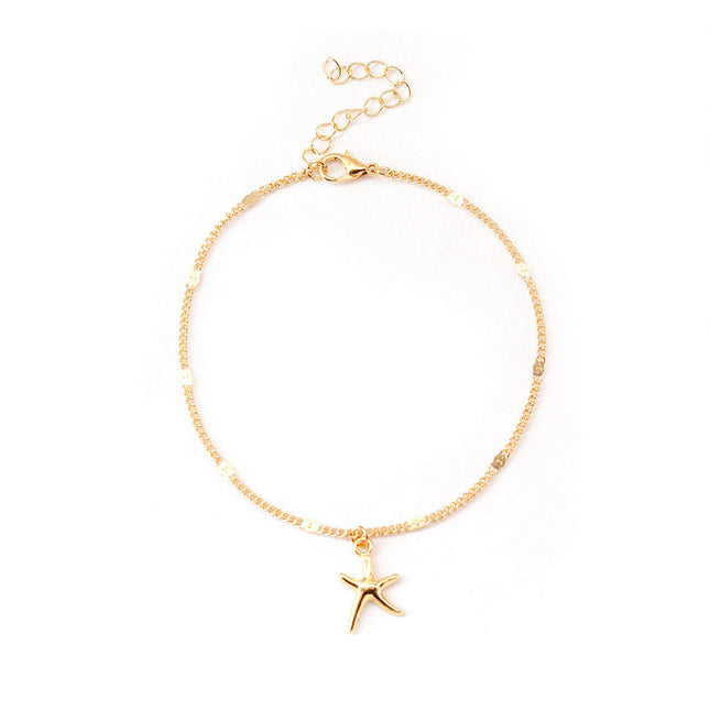 Alloy Starfish Shaped Anklet For Women