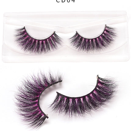 3D color mink false eyelashes