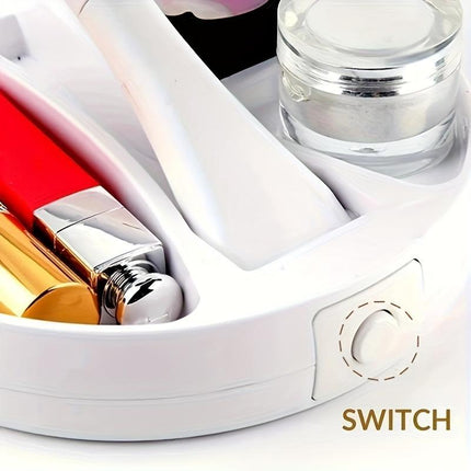 LED Illuminated Makeup Mirror, High-definition Desktop Vanity Mirror, A Must-have For Girls' Dormitories And Bedrooms.