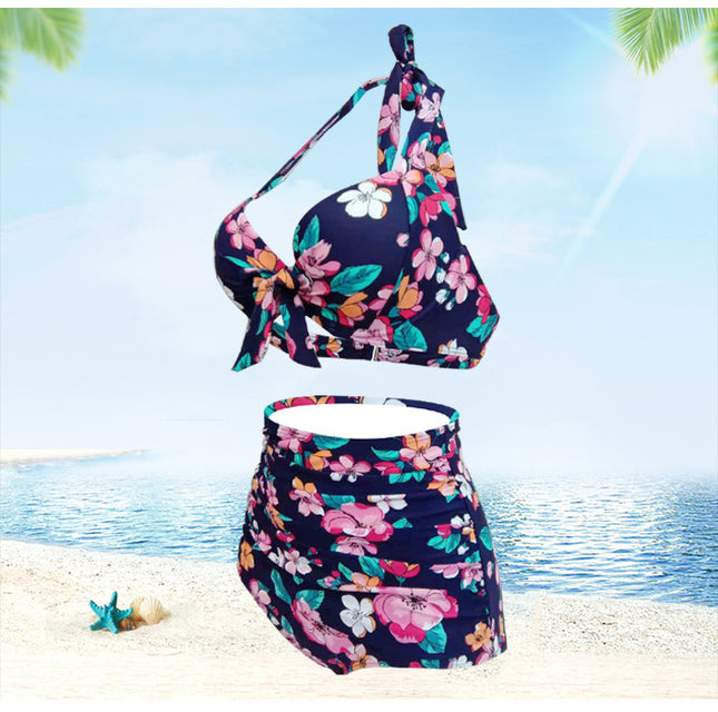 Sexy bikini back slim high waist split swimsuit