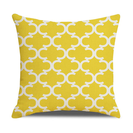 Oorgrens-kussingsloop Eenvoudige Geometrie Warmverkope Linne Kussingsloop Sofa Kussing Huishoudelike Items