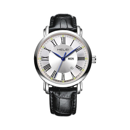 Business Leather Quartz Watch Men