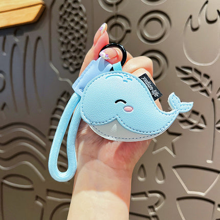 Original Marine Animal Leather Dolphin Keychain