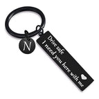 Letter N Tag Keychain