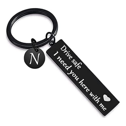Electroplated Square Heart-Shaped Safety Keychain Gift