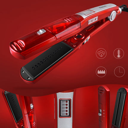 Haarreguitmaker groothandel elektriese spalk gemengde lot stoom bevogtigende reguit haarstok