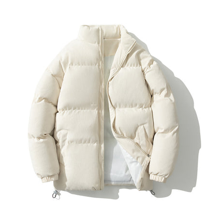 Men's Down Cotton-padded Coat Stand-up Collar Thick Leisure Warm Cotton-padded Outer
