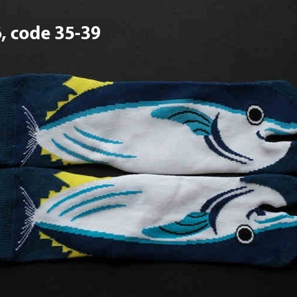 Men's And Women's Cotton Two-finger Socks