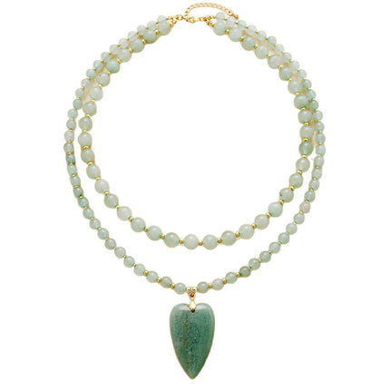 French-style Double-layered Fashionable Short Necklace