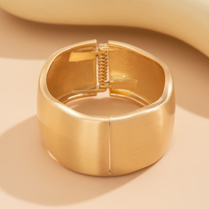 Punk-style Exaggerated Wide Irregular Spring-clasp Bracelet