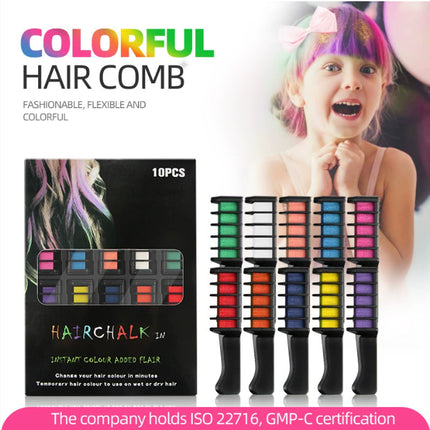 Tydelike Mini Weggooibare Kryte Haarkleur Kleur Mascara Verf Krytboks Met Borsel