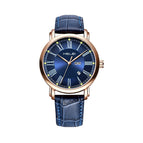 Rose Gold Blue Ribbon