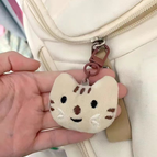 Koffiekleurige katjiesleutelhanger