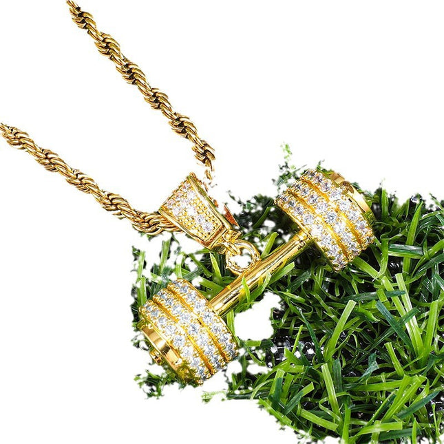 Euro-Amerikaanse Vol-Kristal Hip-Hop Hanger Halter Ketting Stelling Juweliersware