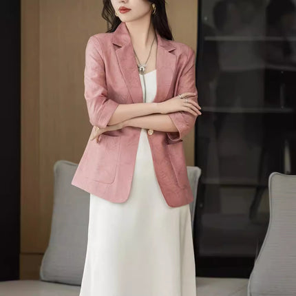 Summer Tencel Women's Suit Jacket