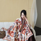 Auspicious Lotus Orange Rice / Above 175cm