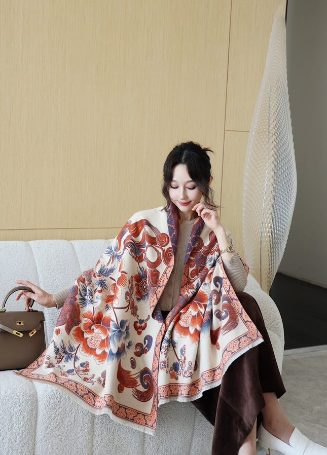 Autumn And Winter High Sense Office Shawl Dual-use Korean Style