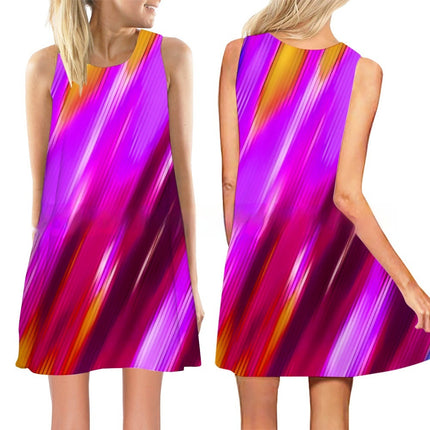 Women's New 3D Printed Sleeveless Dress