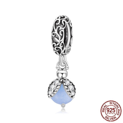 Luminous Stone Firefly Diy Pendant Parts S925 Sterling Silver Beads