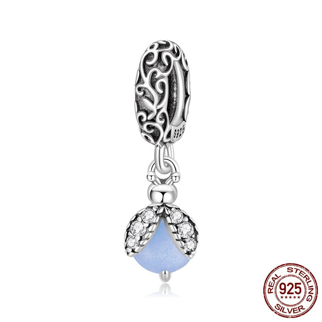 Luminous Klip Glühwurm Selfdoen-hangertjieonderdele S925 Sterling Silwer Krale