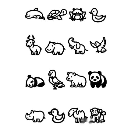 Herbal Juice Tattoo Sticker Sweat-proof Non-reflective Finger Niche Stickers