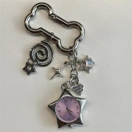Sleutelhanger Been Pentagram Retro Sak