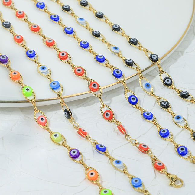 Devil Eye Gepersonaliseerde Modieuse Alles-Pas Armband