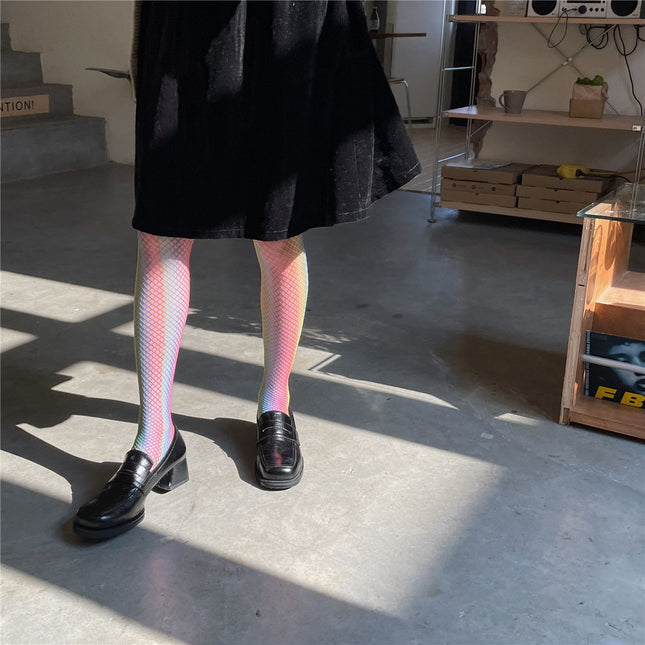 Thigh Mesh Stockings Color Women's Socks