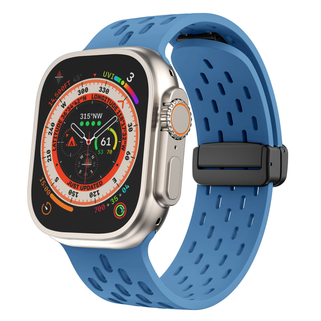 Maas Magnetiese Gesp Silikoonband Iwatch-band