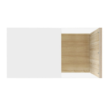 Koffietafel In Hoogglans Wit En Houtkleurkombinasie. Sytafels, Koffietafels Met Glas En LED