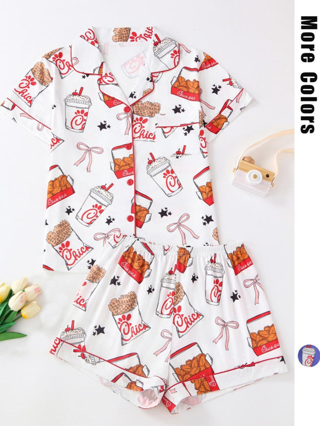 Comfort And Casual Fashion Pajamas For Women Suit