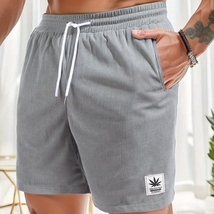 Summer Drawstring Leisure Shorts European Size Men's Sports Pants