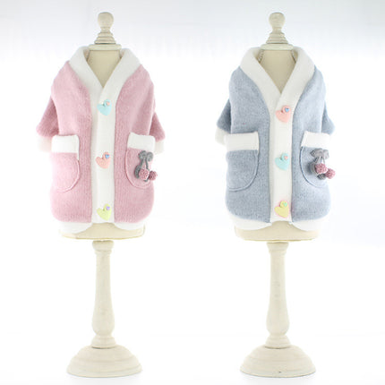 Pet Clothes Sanded Student Skirt Feet