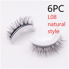 L08 natuurlike styl / Vierkantige boks in vier kleure / 6 STKS