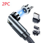 Swart 2STK / 1m / Tipe C Apple en Android