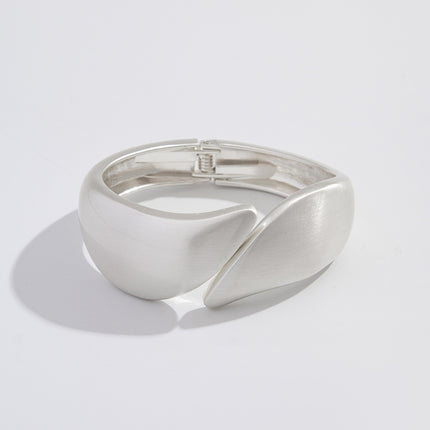 Punk-style Exaggerated Wide Irregular Spring-clasp Bracelet