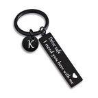 Letter K Tag Keychain